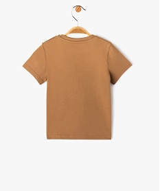 tee-shirt manches courtes en coton imprime heros bebe garcon brun tee-shirts manches courtesJ201501_3