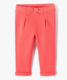 GEMO Pantalon de jogging avec pinces bébé fille Rose