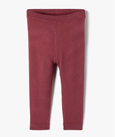 pantalon en maille douce bebe fille rose leggingsJ213801_1