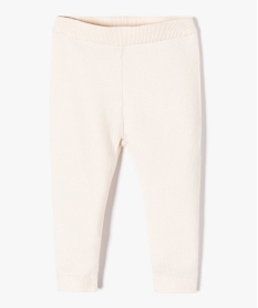 GEMO Pantalon en maille douce bébé fille Beige