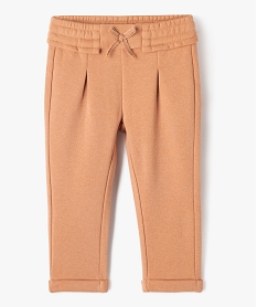 GEMO Pantalon de jogging avec pinces bébé fille marron vif