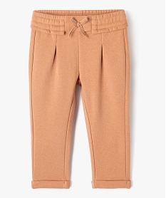 GEMO Pantalon de jogging avec pinces bébé fille Orange