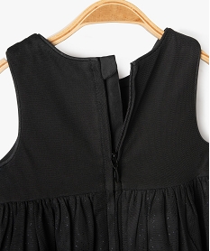 robe fete en tulle avec sequins et paillettes bebe fille noirJ223601_4
