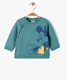 GEMO Sweat molletonné avec motif Mickey bébé garçon - Disney Vert