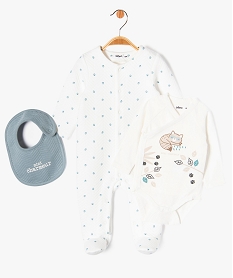 ensemble layette 3 pieces bebe garcon blancJ228401_1