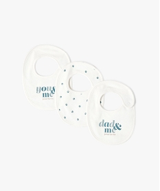 bavoirs bebe en velours (lot de 3) beigeJ230101_1