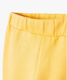 pantalon en maille molletonnee avec motif mickey bebe garcon - disney jauneJ231601_3