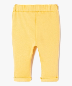 pantalon en maille molletonnee avec motif mickey bebe garcon - disney jauneJ231601_4