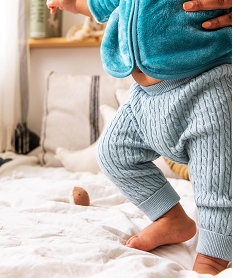 pantalon en maille torsadee bebe (lot de 2) bleuJ231801_2