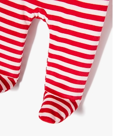 pyjama de noel velours avec bonnet bebe rougeJ236901_4
