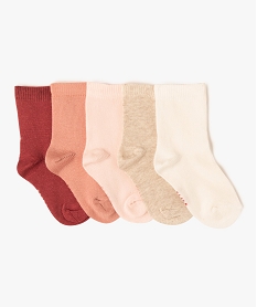 chaussettes unies bebe (lot de 5) rouge standardJ241001_1