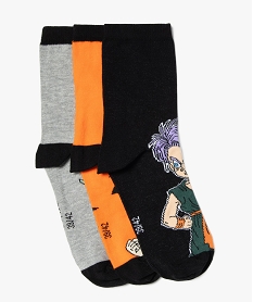 GEMO Chaussettes tige haute imprimées garçon - Dragon Ball Z (lot de 3) orange standard