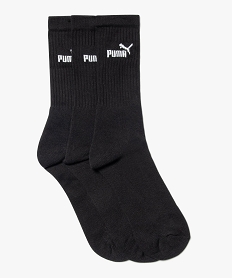 GEMO Chaussettes de sport tige haute en coton doux homme - Puma (lot de 3) noir standard