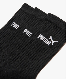 chaussettes de sport tige haute en coton doux homme - puma (lot de 3) noir standardJ245401_2
