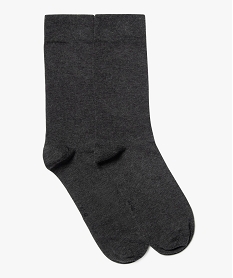 chaussettes fines tige haute homme (lot de 2) gris standardJ245701_1