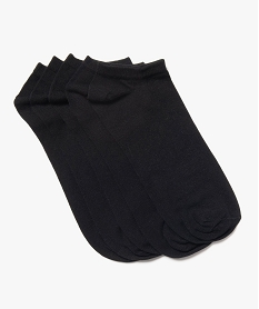 chaussettes ultra courtes unies homme (lot de 5) noir standardJ246701_1