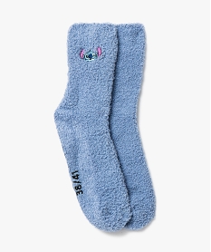 GEMO Chaussettes d’intérieur avec motif Stitch femme - Disney bleu standard