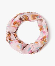 foulard snood avec motifs stella - pat patrouille rose standardJ252101_1