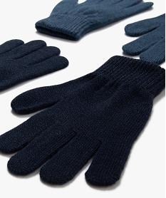 gants garcon unis (lot de 2 paires) bleu standardJ253501_2