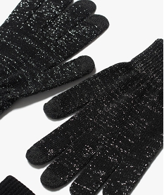 gants tactiles en maille extensible fille (lot de 2) noir standardJ255301_2