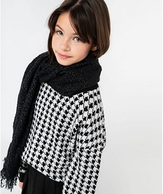 echarpe plaid avec fil lurex fille noir vifJ255601_1