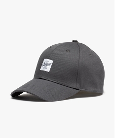 GEMO Casquette en coton et coton recyclé homme gris standard