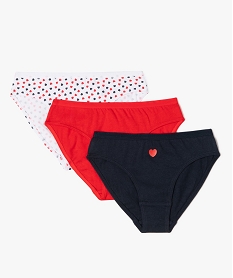 GEMO Shorties avec motifs coeurs fille (lot de 3) Multicolore