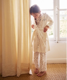 GEMO Robe de chambre en maille peluche fille - LuluCastagnette Beige