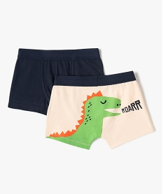 GEMO Boxer à motifs dinosaures garçon (lot de 2) Multicolore