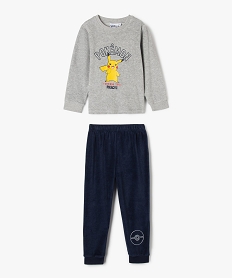 GEMO Pyjama en velours avec motifs Pikachu fille - Pokemon gris standard