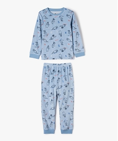 GEMO Pyjama en velours avec motif snowboard garçon Imprimé