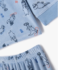 pyjama en velours avec motif snowboard garcon imprimeJ271401_2