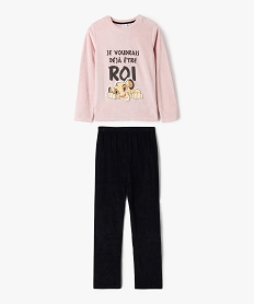 GEMO Pyjama en velours motif Le Roi Lion fille - Disney violet standard