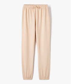 GEMO Pantalon de pyjama en molleton doux fille Beige