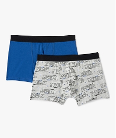 boxer garcon contenant du coton biologique (lot de 2) multicoloreJ278501_1