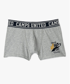 GEMO Boxer imprimé avec taille élastique garçon - Camps United gris standard