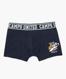 GEMO Boxer imprimé avec taille élastique garçon - Camps United Bleu