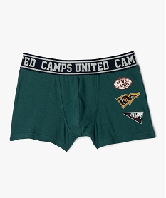boxer imprime avec taille elastique garcon - camps united vert sous-vetementsJ279401_1
