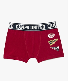 GEMO Boxer imprimé avec taille élastique garçon - Camps United Rouge