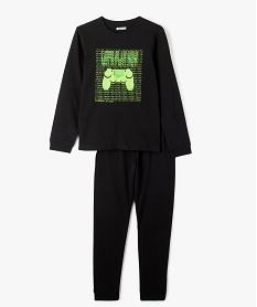 GEMO Pyjama à manches longues avec motif jeu vidéo garçon noir standard