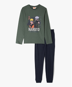 GEMO Pyjama bicolore avec motif manga garçon - Naruto Vert