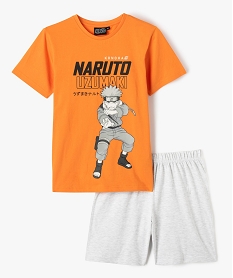 GEMO Pyjashort garçon bicolore à motif manga - Naruto Imprimé