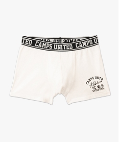 boxer en coton extensible imprime homme - camps united beigeJ282801_4