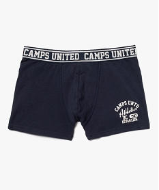 GEMO Boxer en coton extensible imprimé homme - Camps United navy