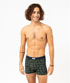 GEMO Boxer homme en coton stretch extensible (lot de 2) kaki clair