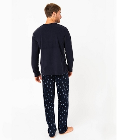 pyjama en maille polaire homme imprimeJ283801_3