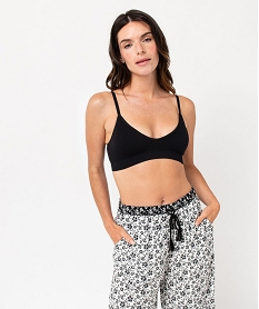 GEMO Brassière triangle sans armatures avec mousses amovibles noir standard