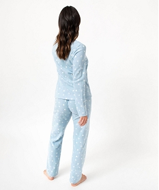 pyjama imprime en maille polaire femme imprimeJ288801_3