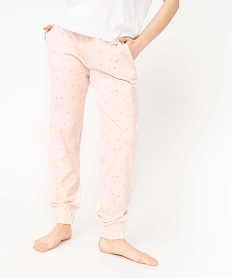 pantalon de pyjama imprime avec bas elastique femme imprimeJ289901_1