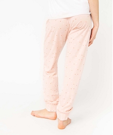 pantalon de pyjama imprime avec bas elastique femme imprimeJ289901_3